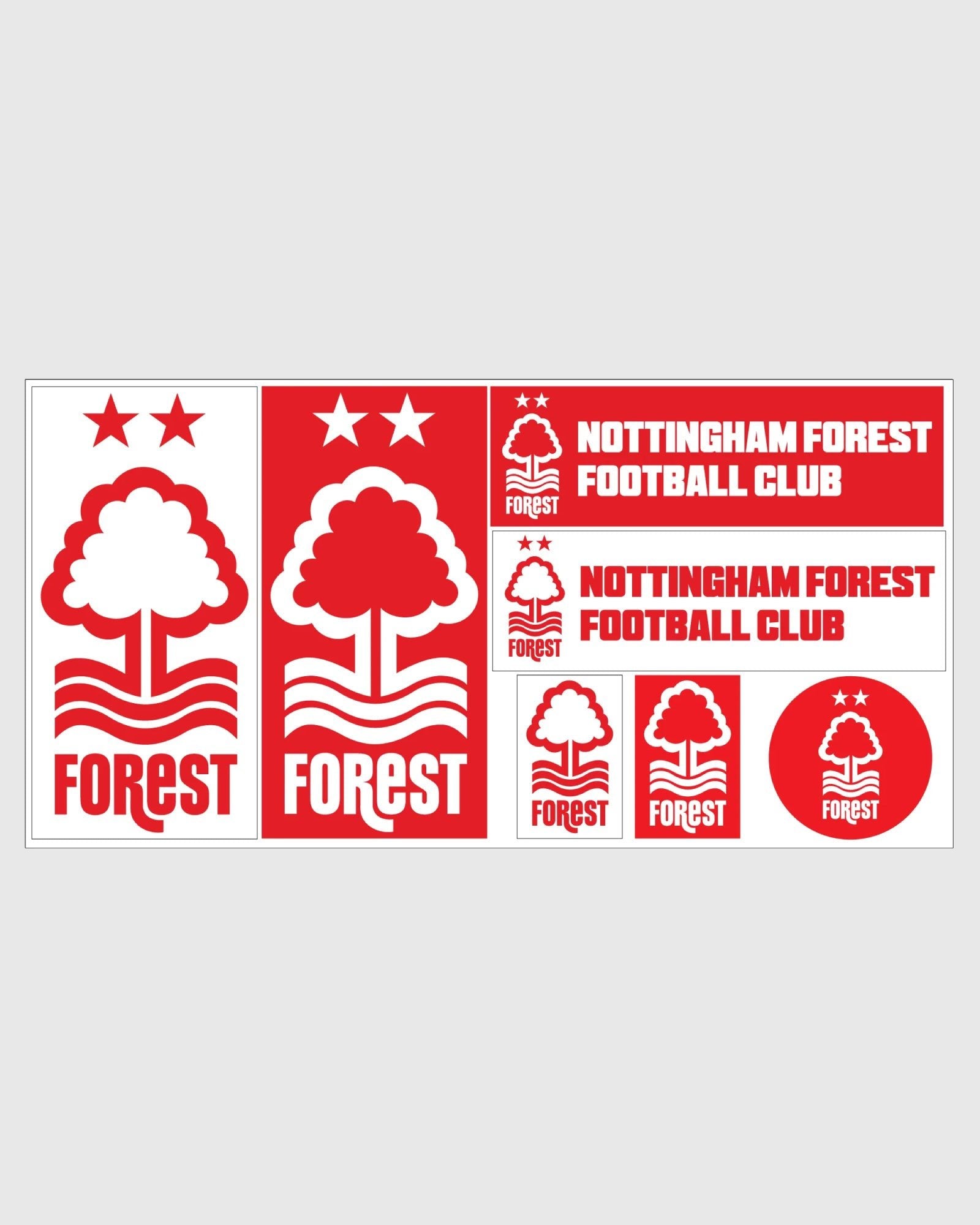 NFFC Decal Sticker Set - Nottingham Forest FC