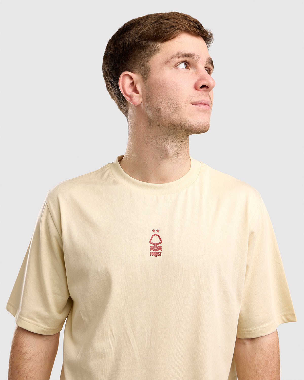 NFFC Ecru Racing Back Print T-Shirt - Nottingham Forest FC