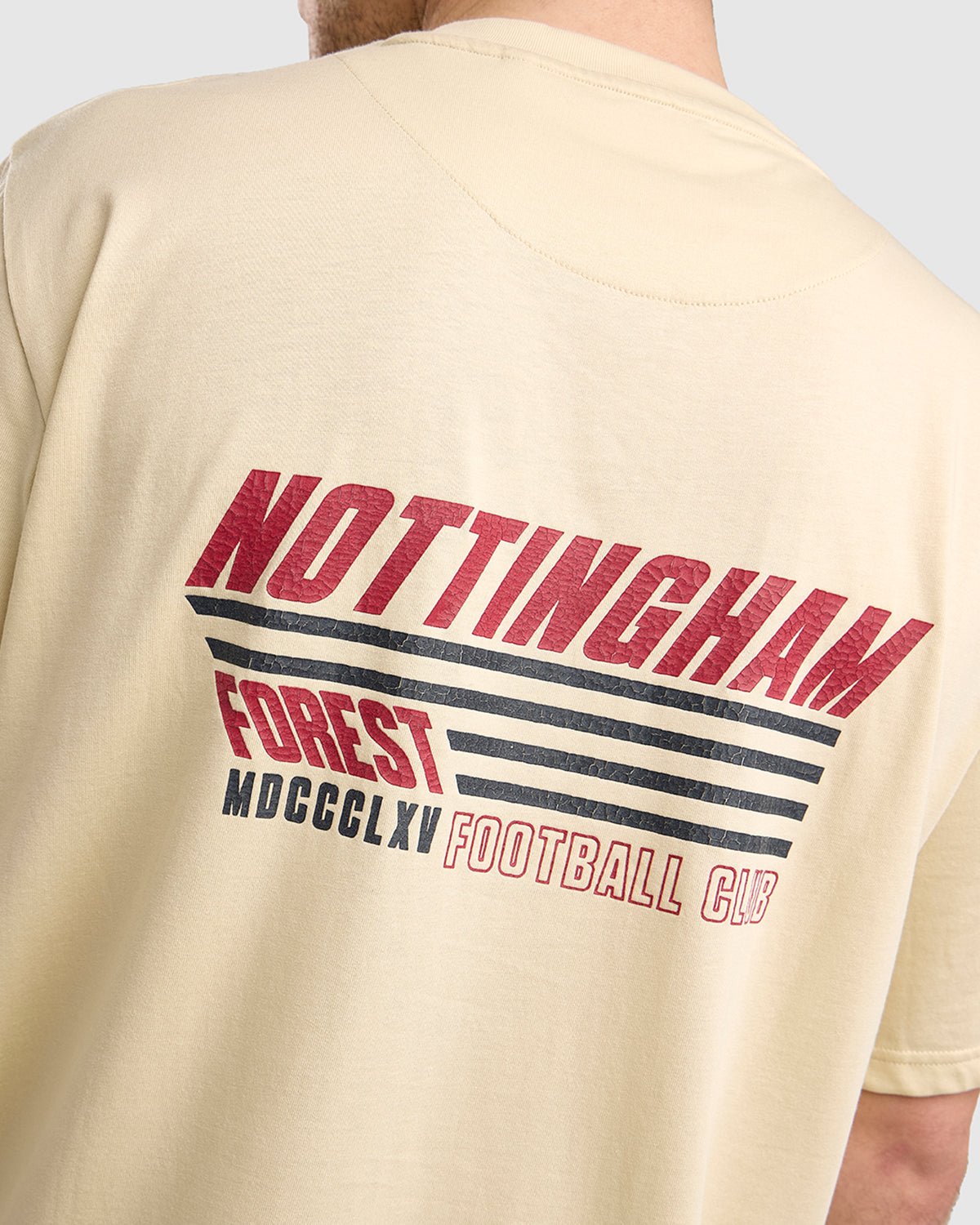 NFFC Ecru Racing Back Print T-Shirt - Nottingham Forest FC