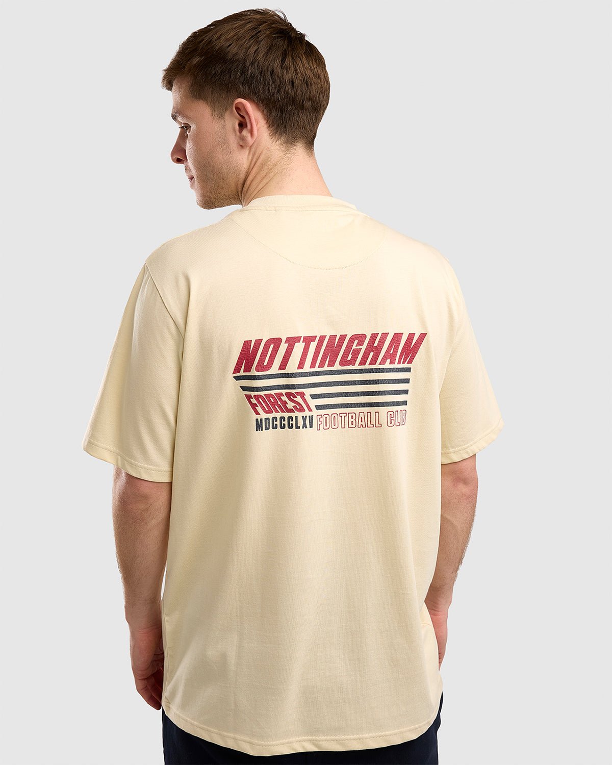 NFFC Ecru Racing Back Print T-Shirt - Nottingham Forest FC