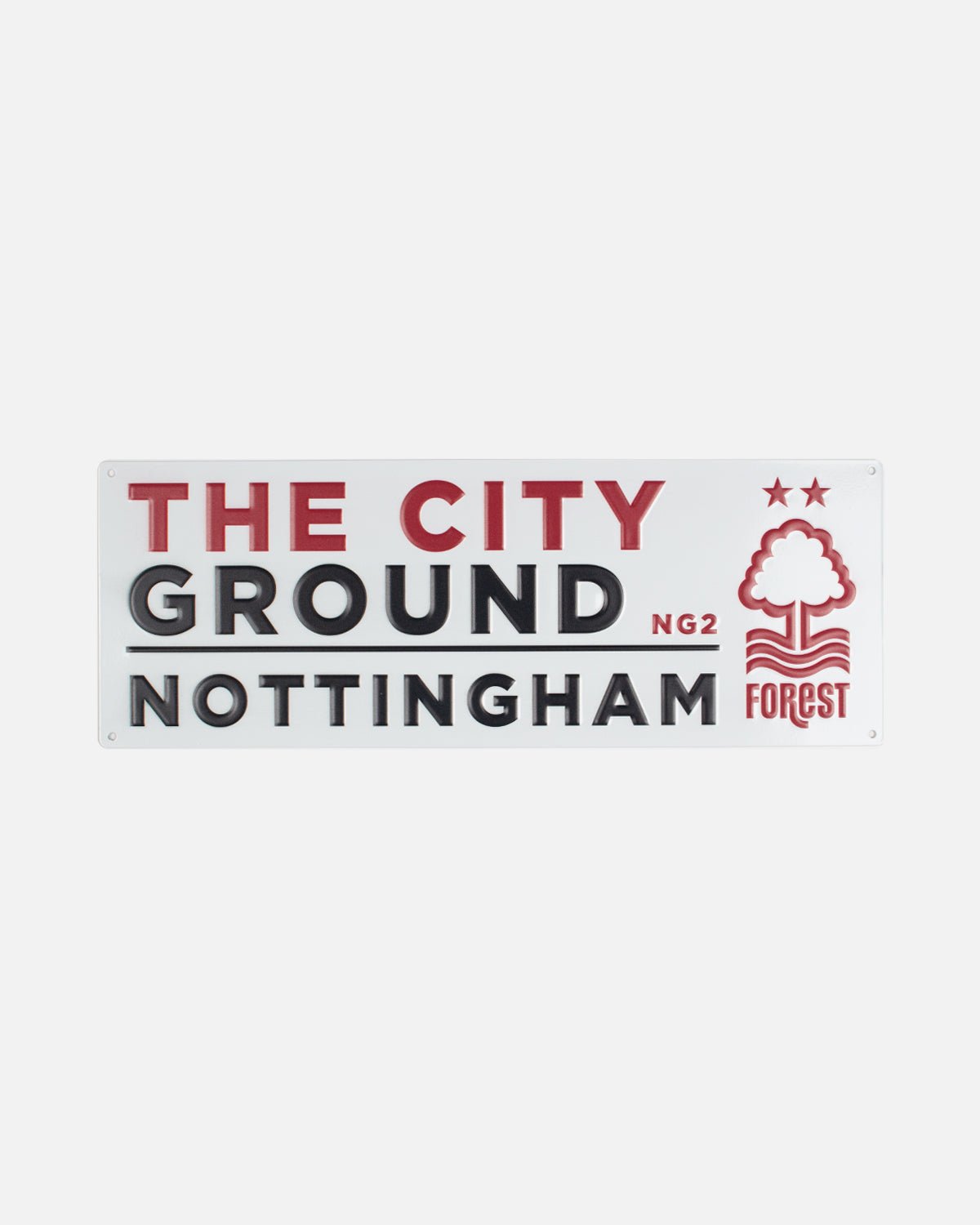 NFFC Embossed Metal Street Sign - Nottingham Forest FC