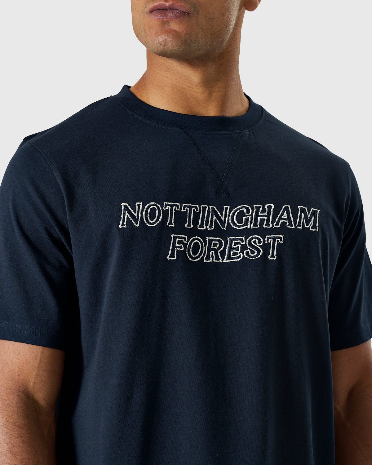 NFFC Embroidery Navy T-Shirt - Nottingham Forest FC