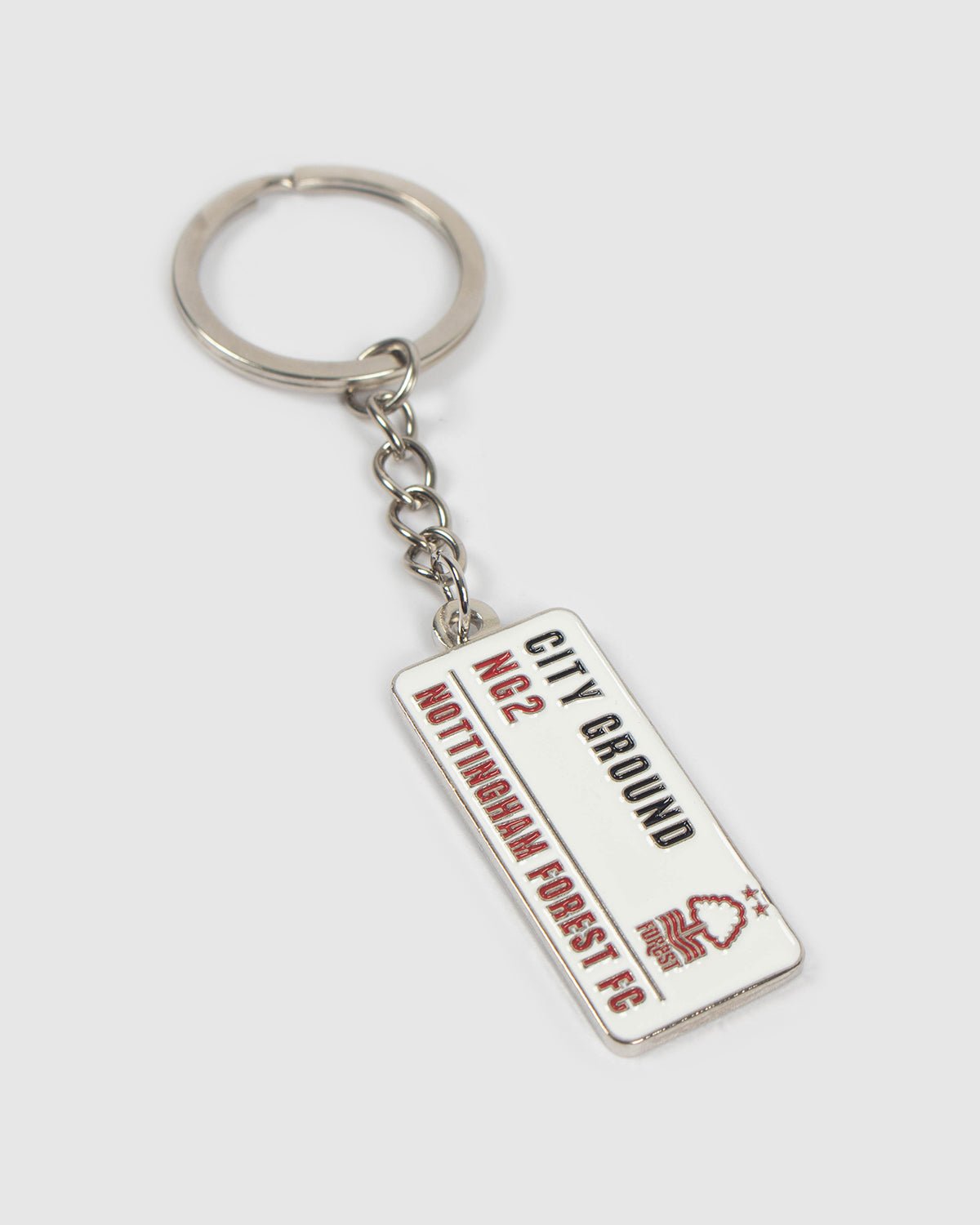 NFFC Enamel Street Sign Keyring - Nottingham Forest FC