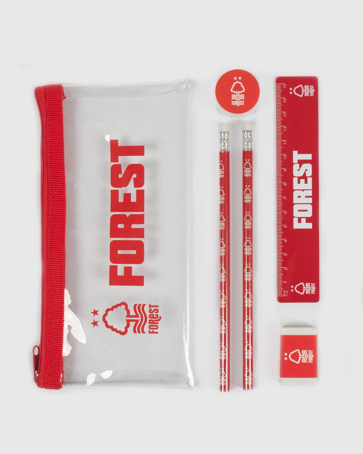 NFFC Essential Pencil Case & Stationery Set - Nottingham Forest FC