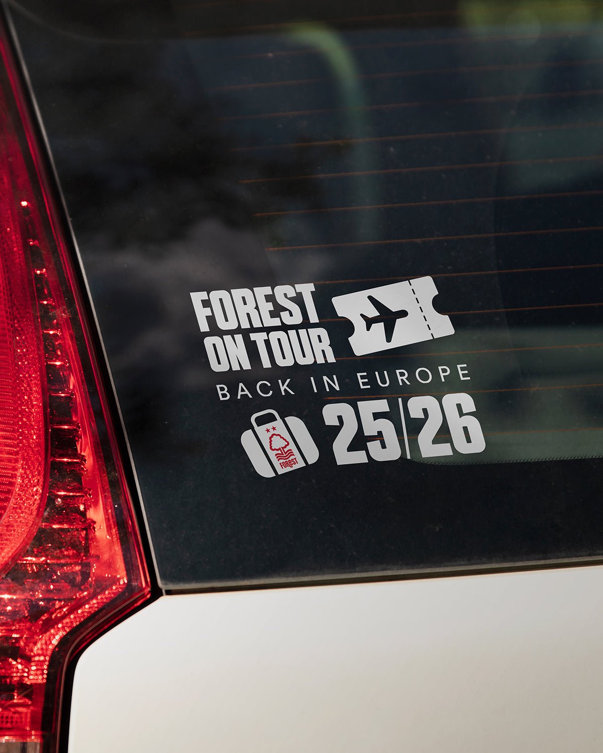 NFFC Europe A5 Car Sticker - Nottingham Forest FC