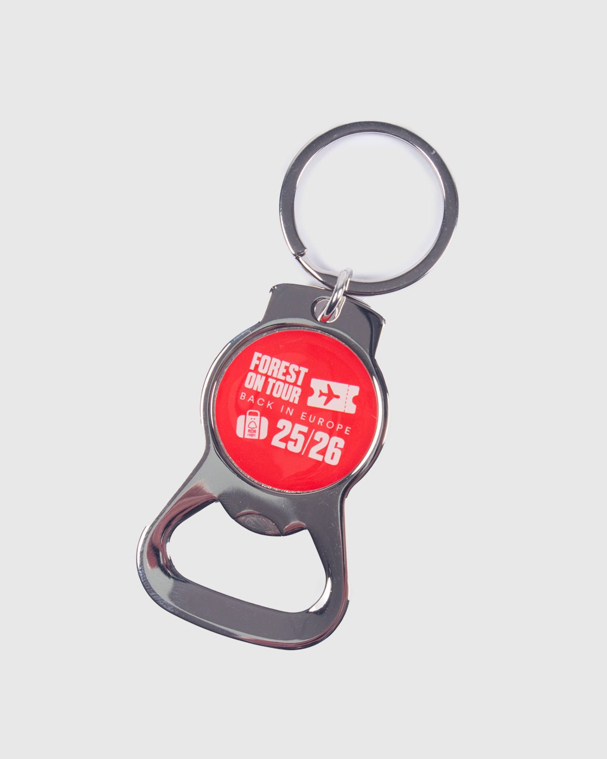 NFFC Europe Bottle Opener Keyring - Nottingham Forest FC