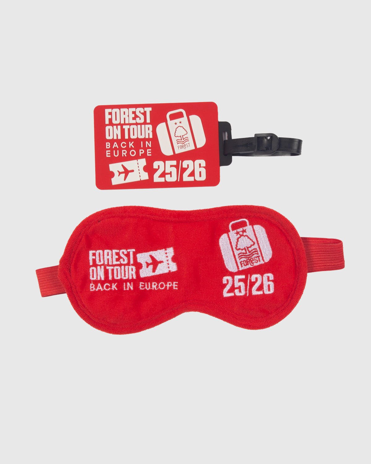 NFFC Europe Luggage Tag & Eye Mask - Nottingham Forest FC