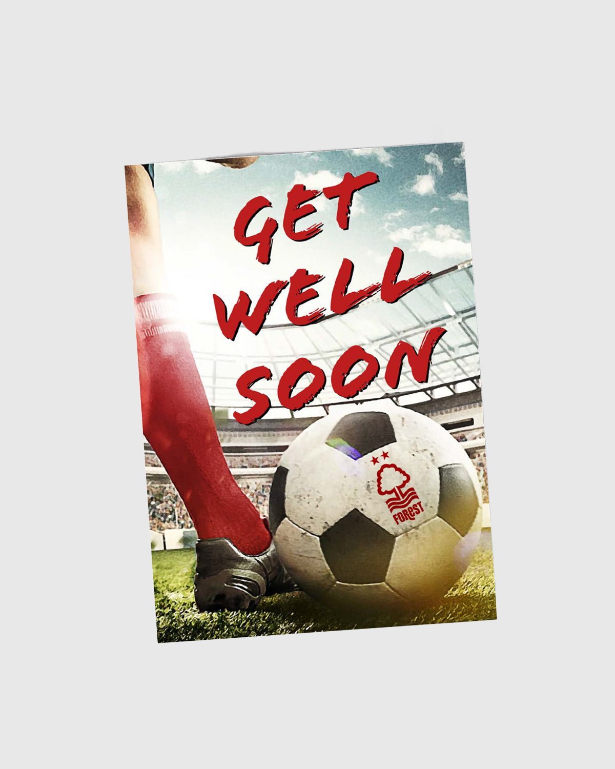 NFFC Football Get Well Soon Card - A5 - Nottingham Forest FC