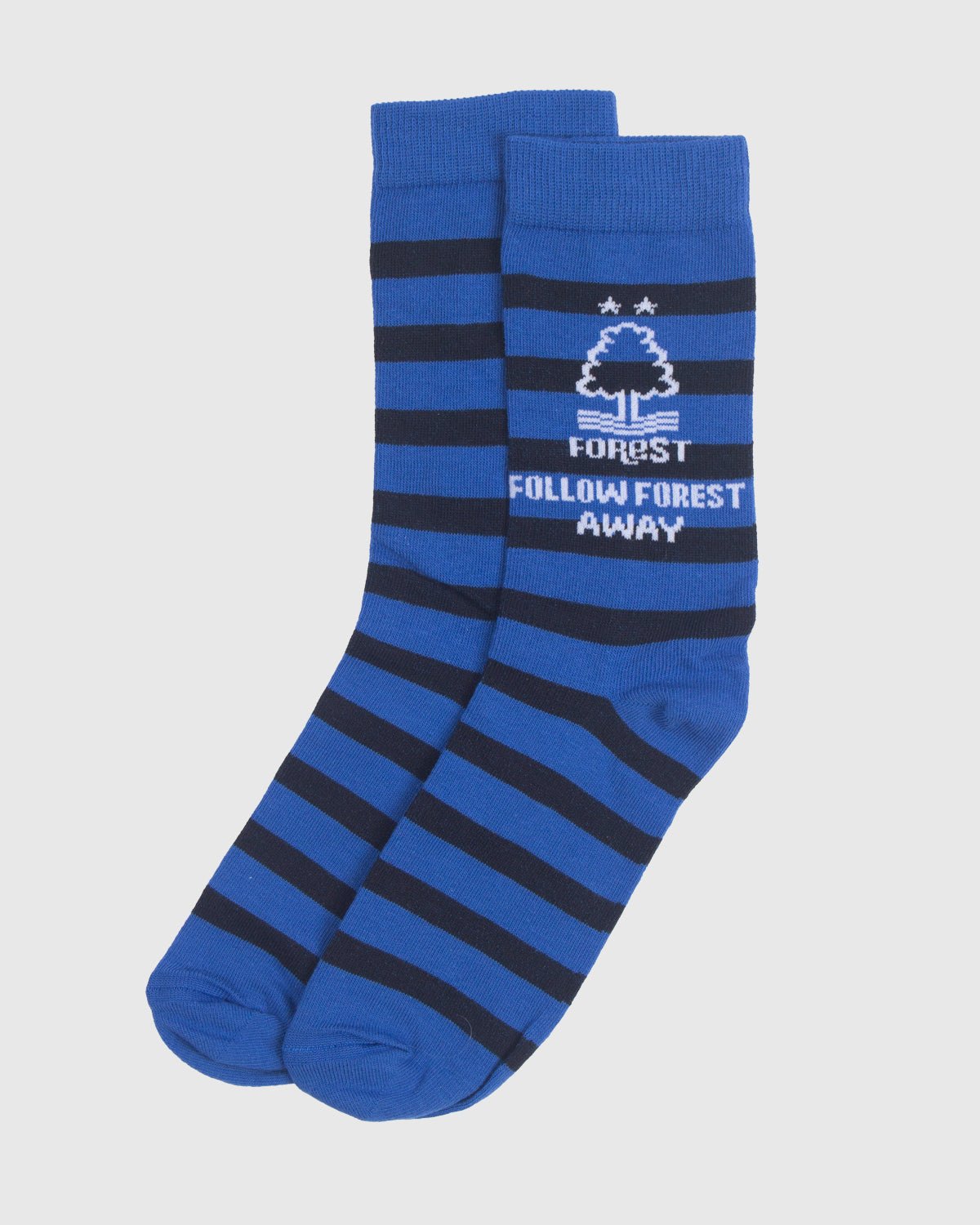NFFC Forest Away Blue Striped Socks - Nottingham Forest FC