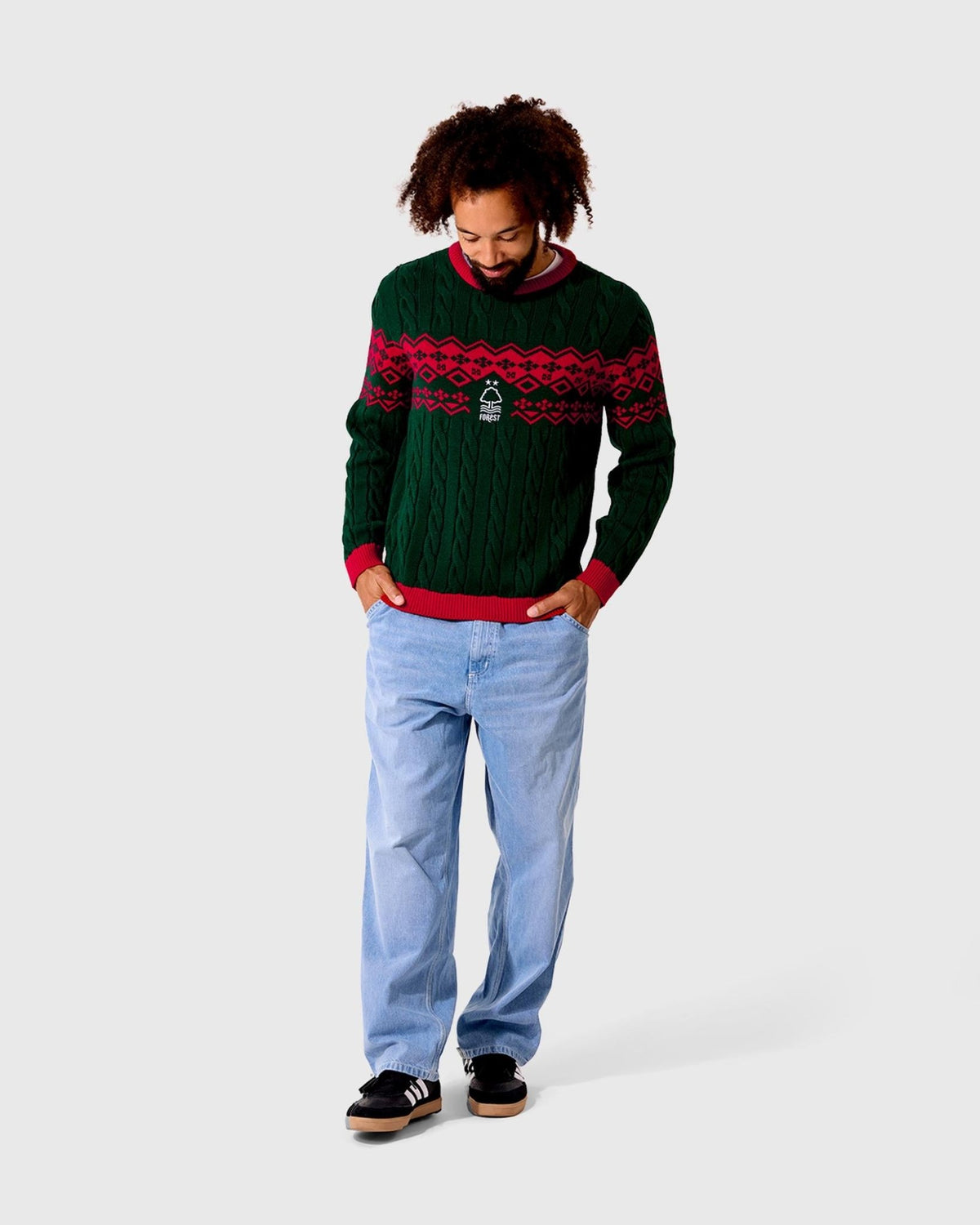 NFFC Forest Douglas Cable Christmas Jumper - Nottingham Forest FC
