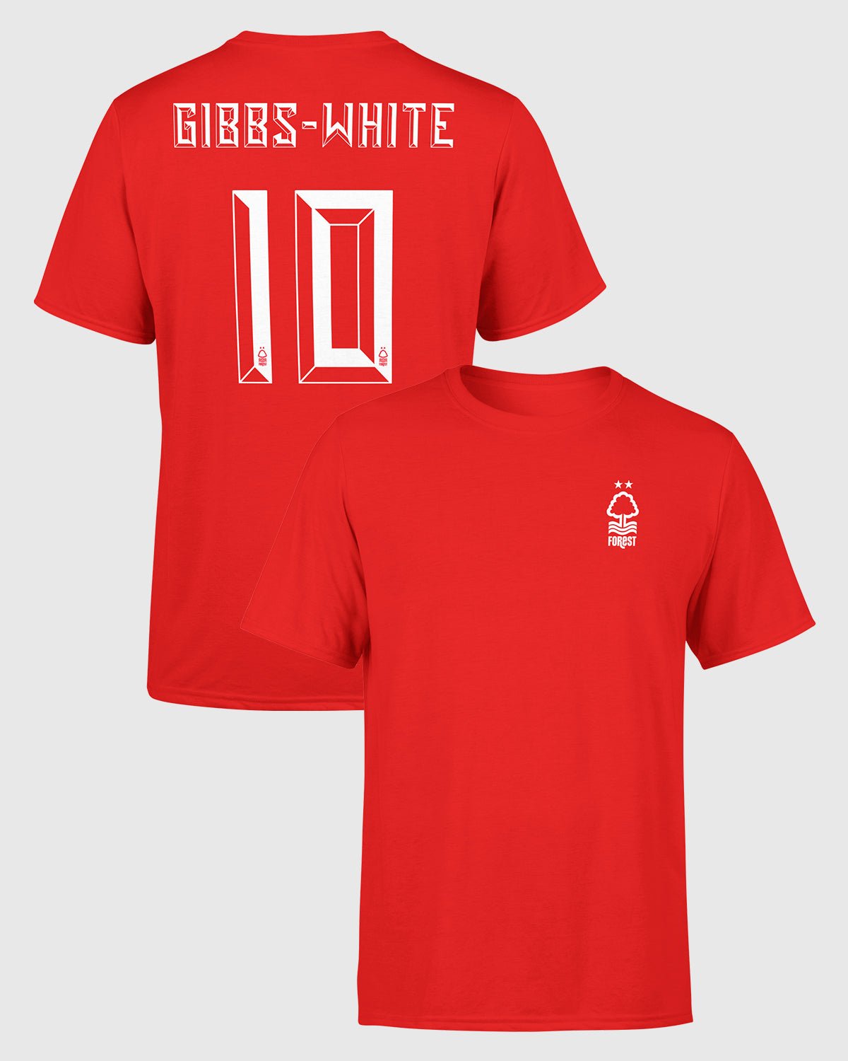 NFFC Gibbs - White Graphic T-Shirt - Nottingham Forest FC