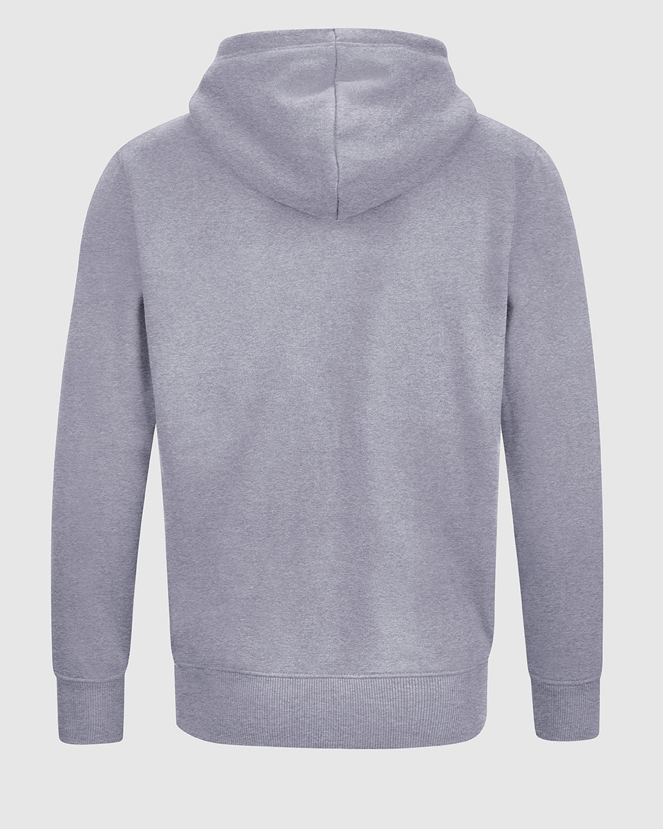 NFFC Grey Essential Crest Full Zip Hoodie - Nottingham Forest FC