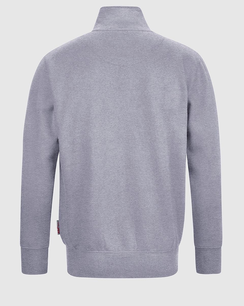 NFFC Grey Essential Crest Full Zip Track Top - Nottingham Forest FC