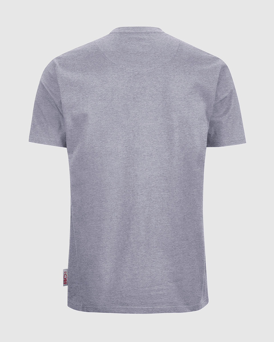 NFFC Grey Essential Crest T-Shirt - Nottingham Forest FC