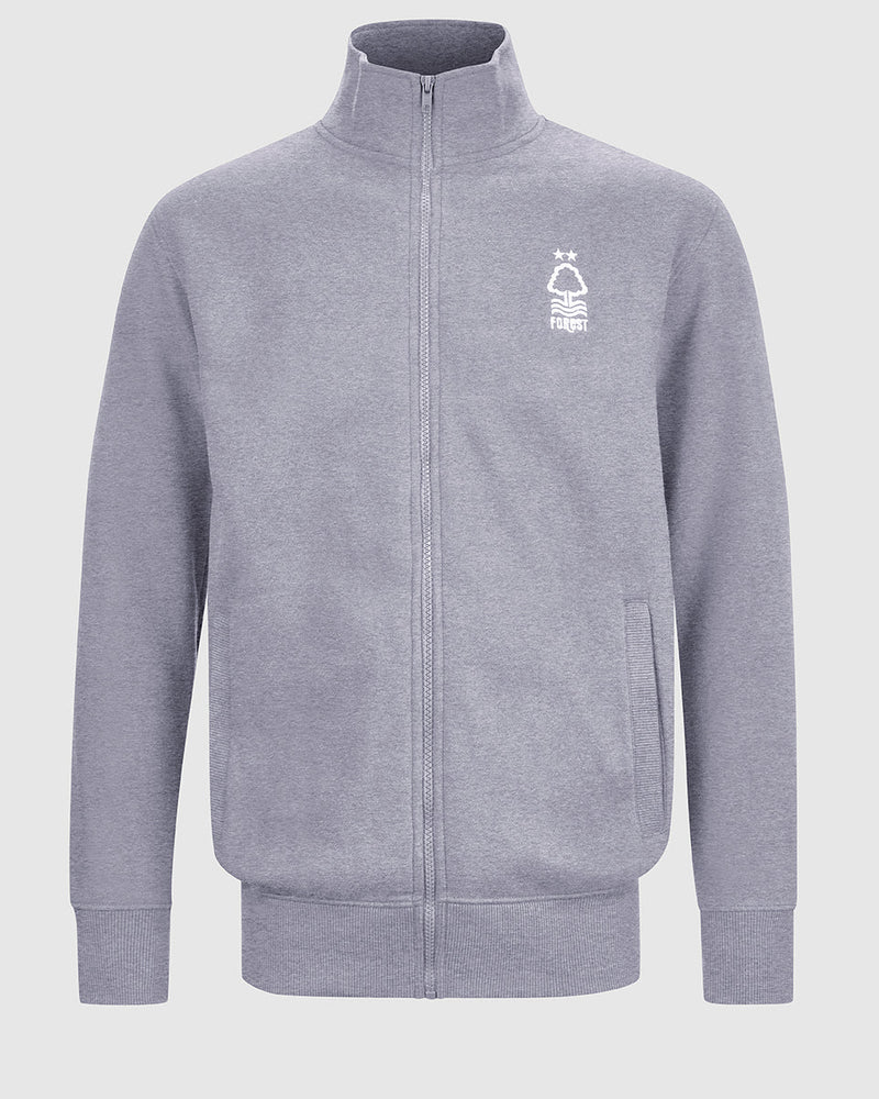 NFFC Grey Essential Full Zip Track Top - Nottingham Forest FC