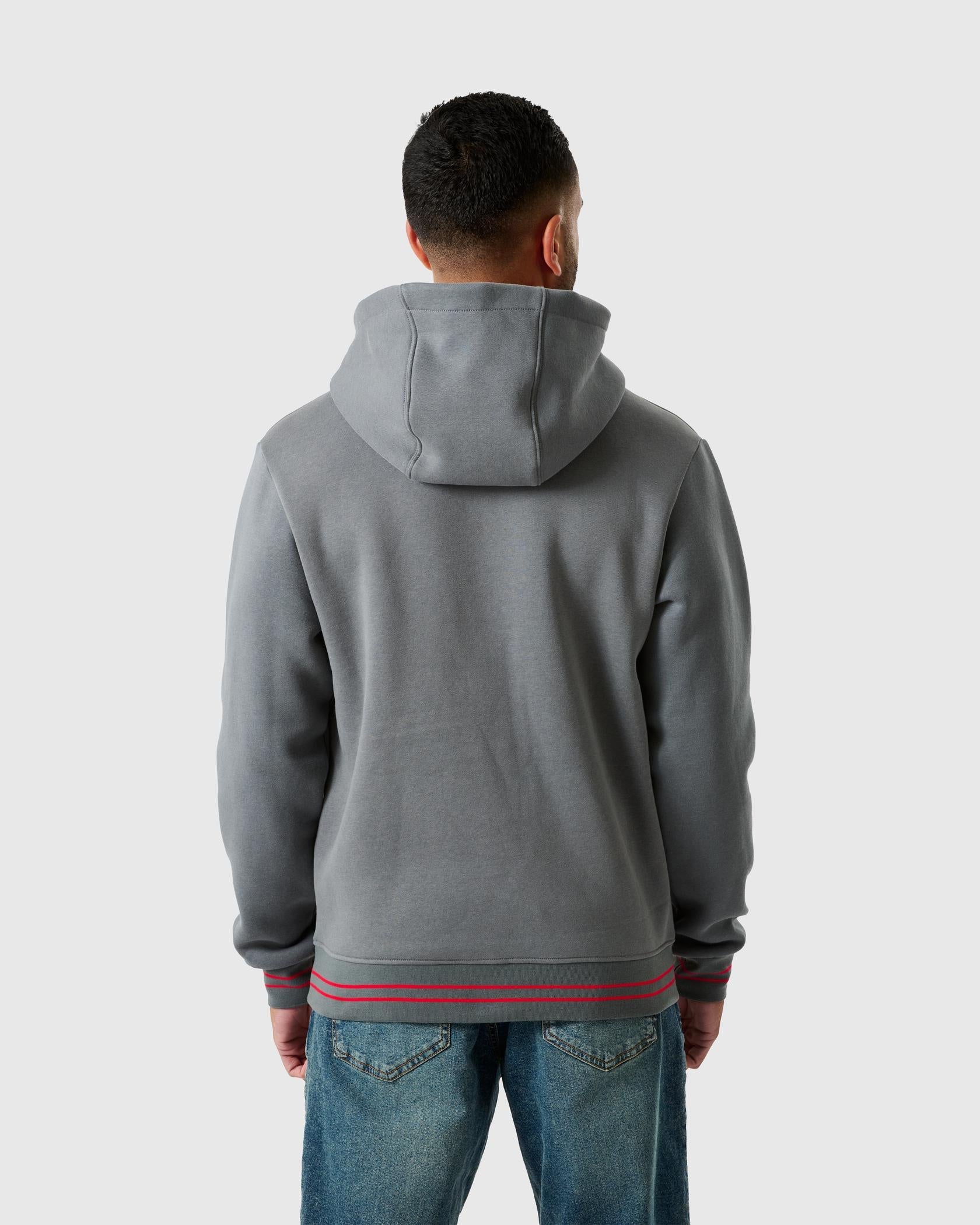 NFFC Grey Outline Hoodie - Nottingham Forest FC