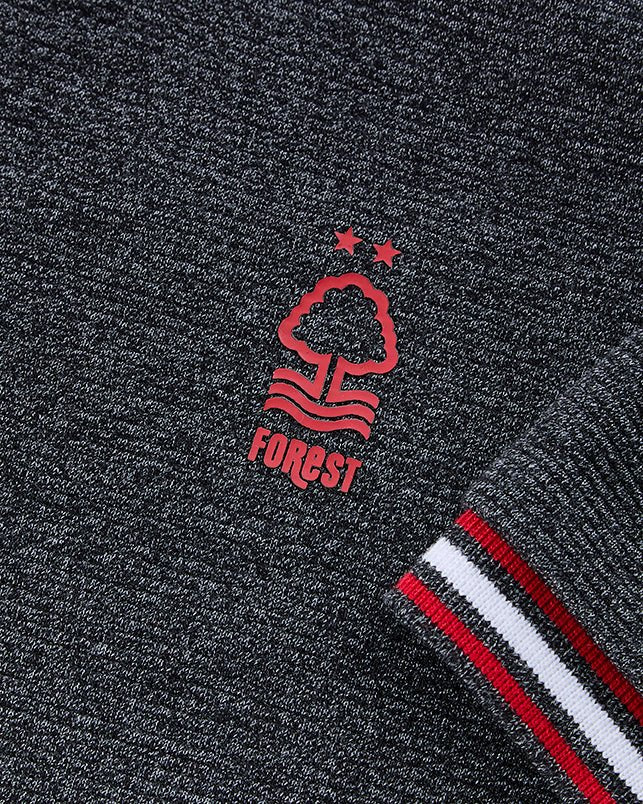 NFFC Grey Ripple Rib Polo - Nottingham Forest FC