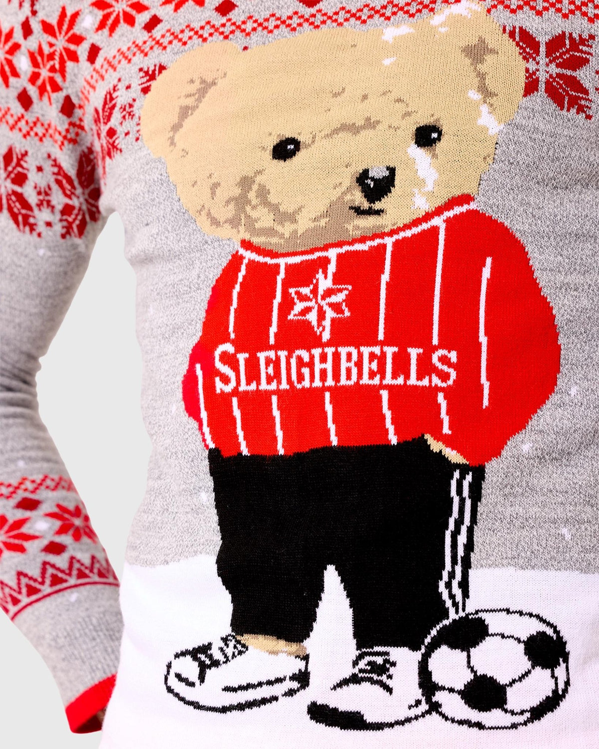 NFFC Grey Teddy Christmas Jumper - Nottingham Forest FC