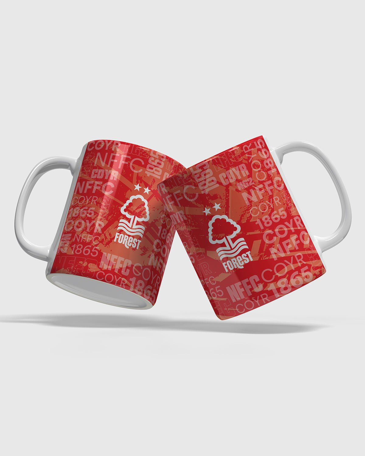 NFFC Grunge Montage Mug - Nottingham Forest FC