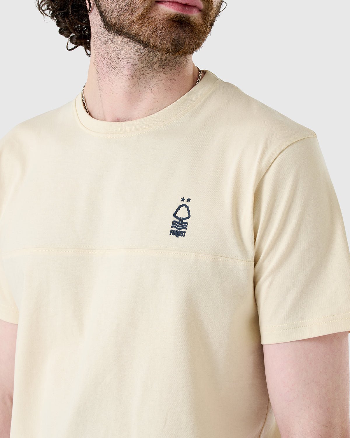 NFFC Heritage Ecru Cut & Sew T-Shirt - Nottingham Forest FC