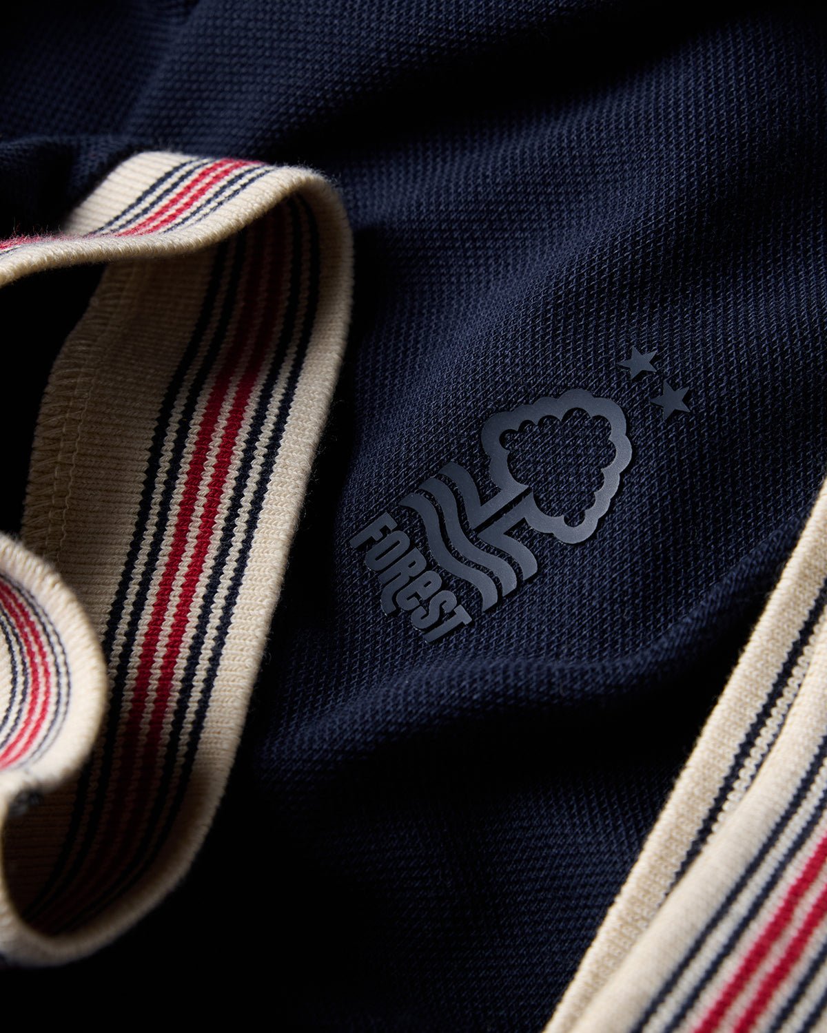 NFFC Heritage Navy Tipped T-Shirt - Nottingham Forest FC