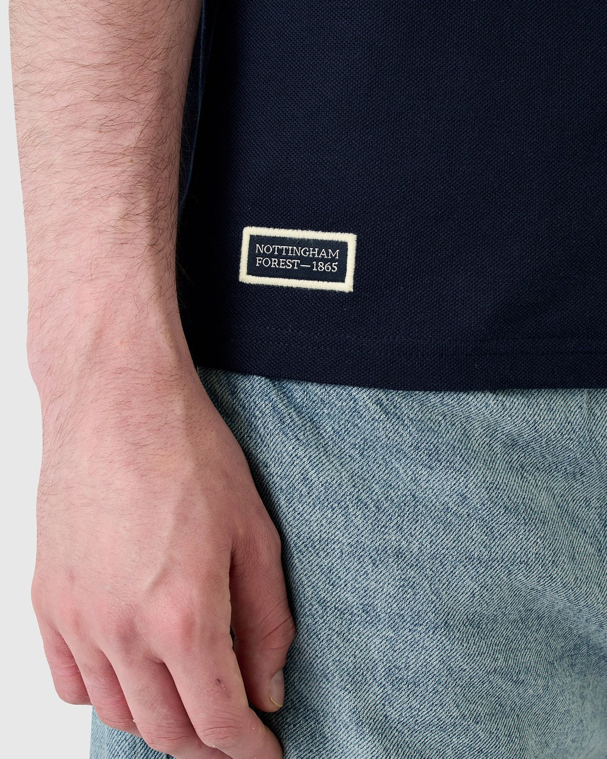 NFFC Heritage Navy Tipped T-Shirt - Nottingham Forest FC