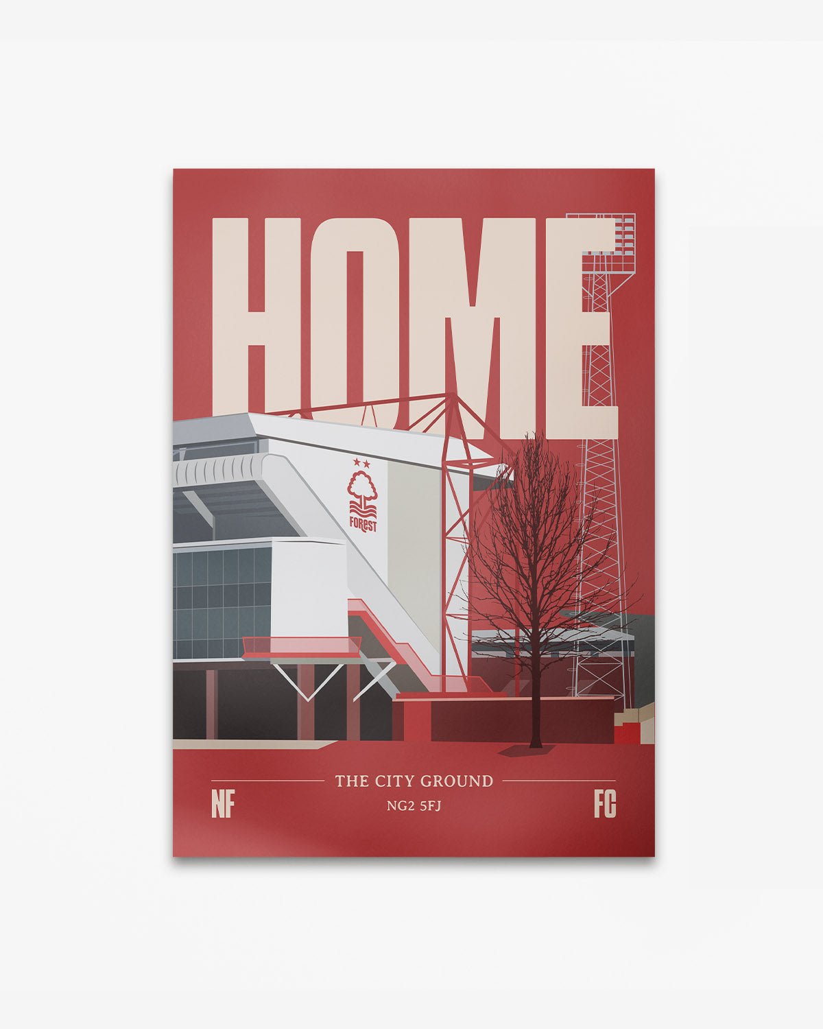 NFFC Home A3 Print - Red - Nottingham Forest FC