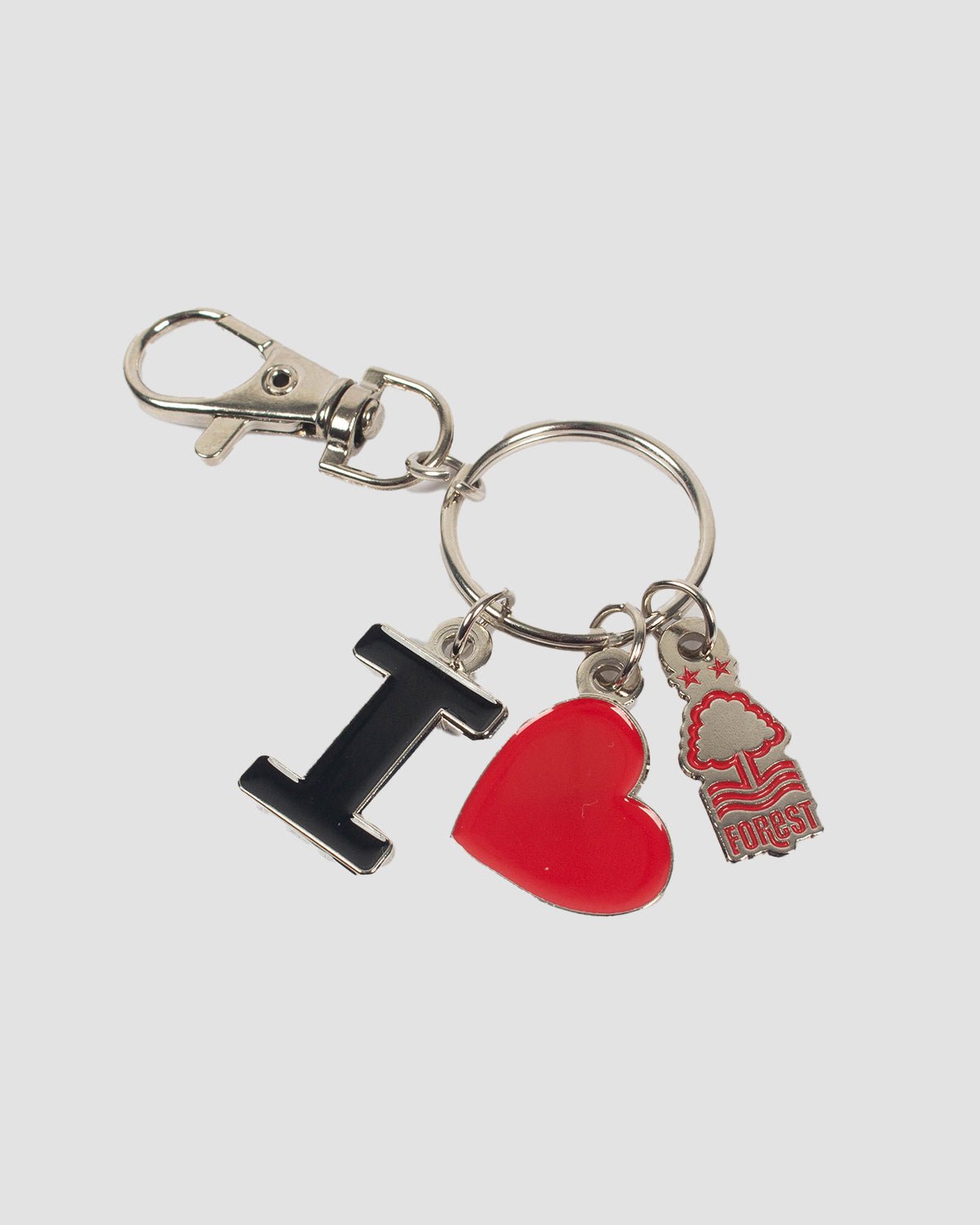NFFC I Love NFFC Charm Keyring - Nottingham Forest FC