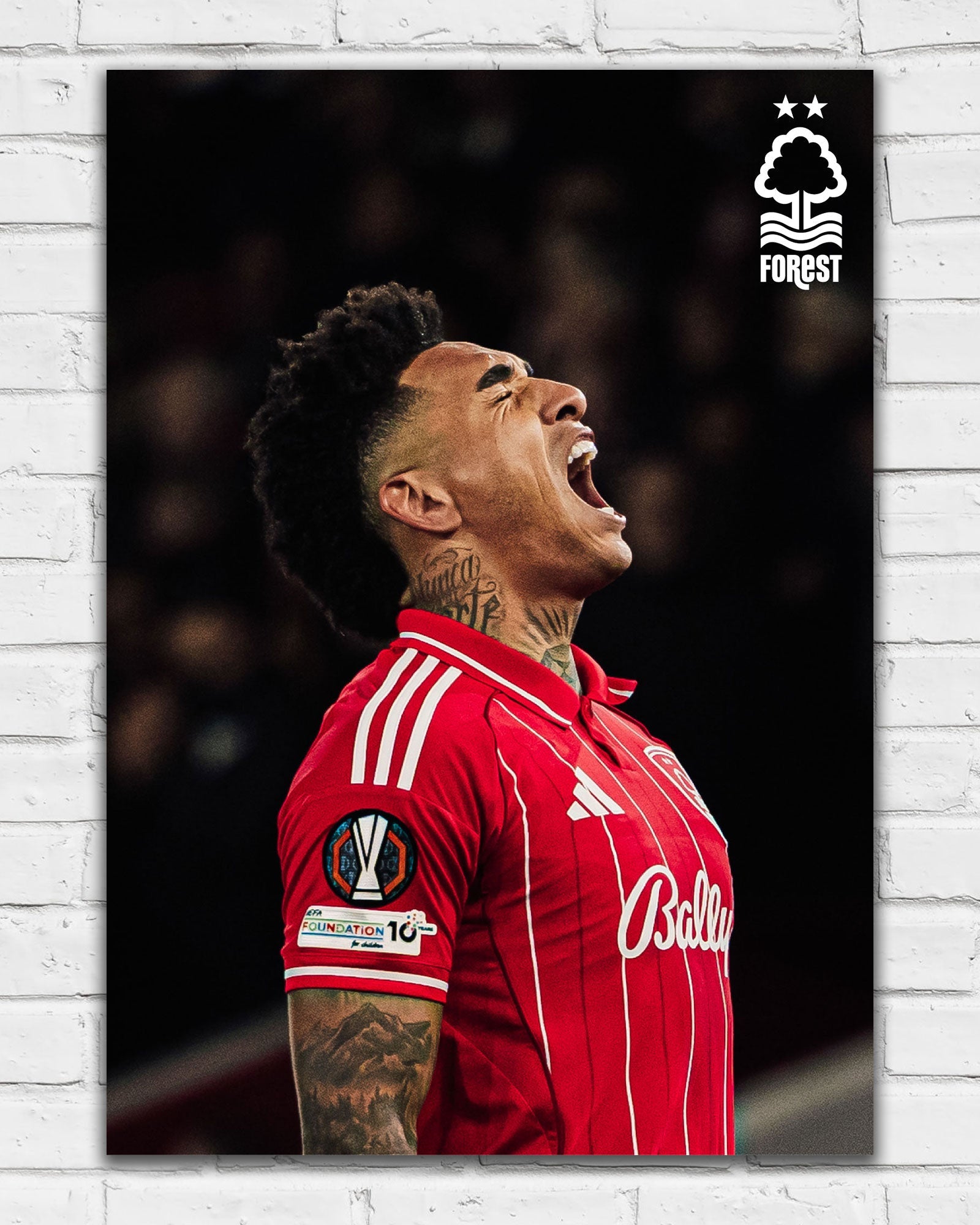 NFFC Igor Jesus Action Shot Print - Framed/Unframed - Nottingham Forest FC