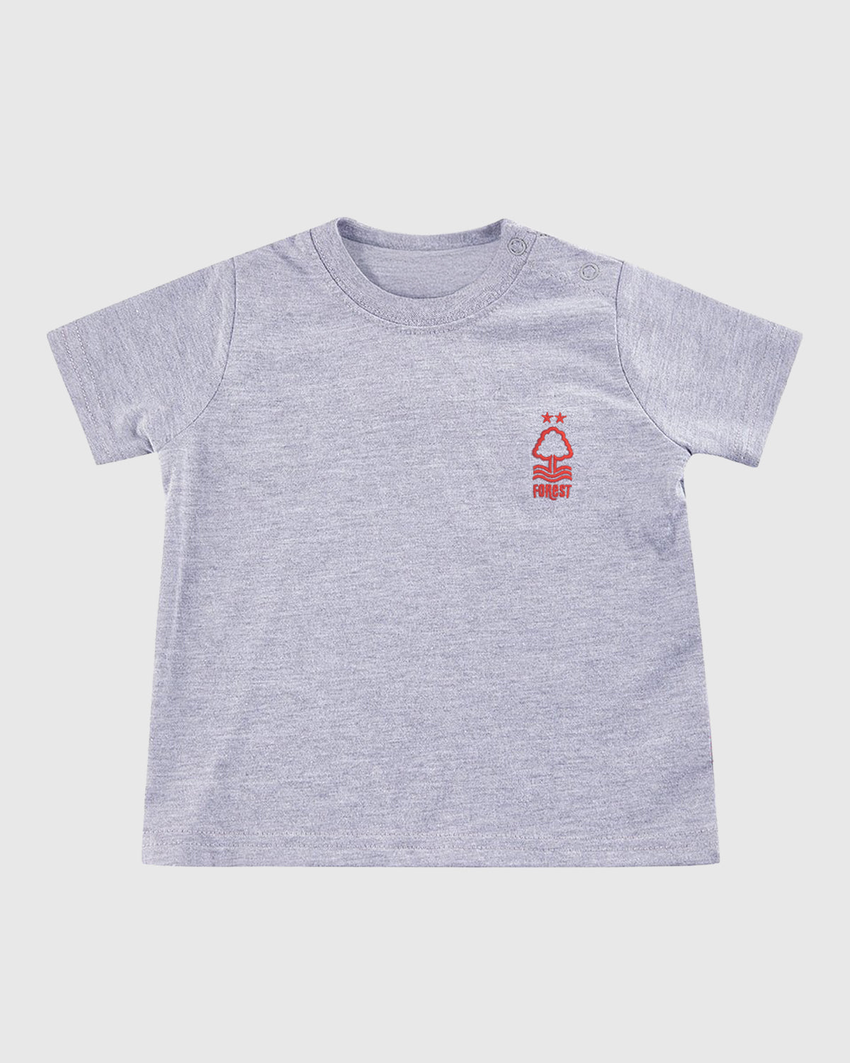 NFFC Infant Grey Essential Crest T-Shirt - Nottingham Forest FC