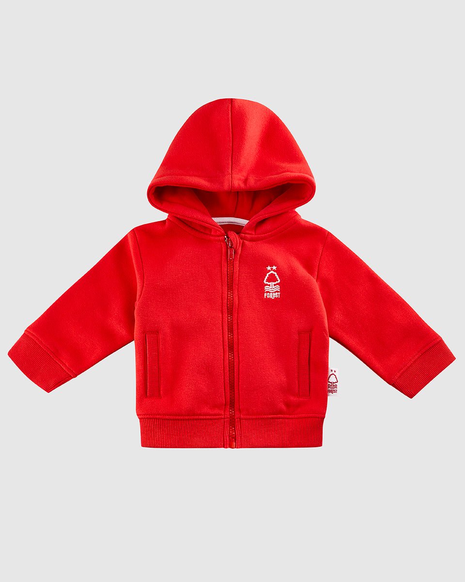 NFFC Infant Red Essential Full Zip Hoodie - Nottingham Forest FC