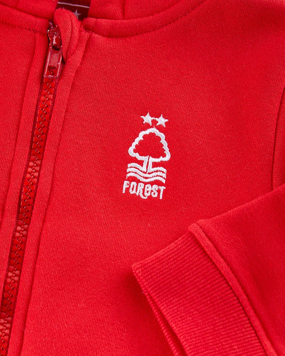 NFFC Infant Red Essential Full Zip Hoodie - Nottingham Forest FC