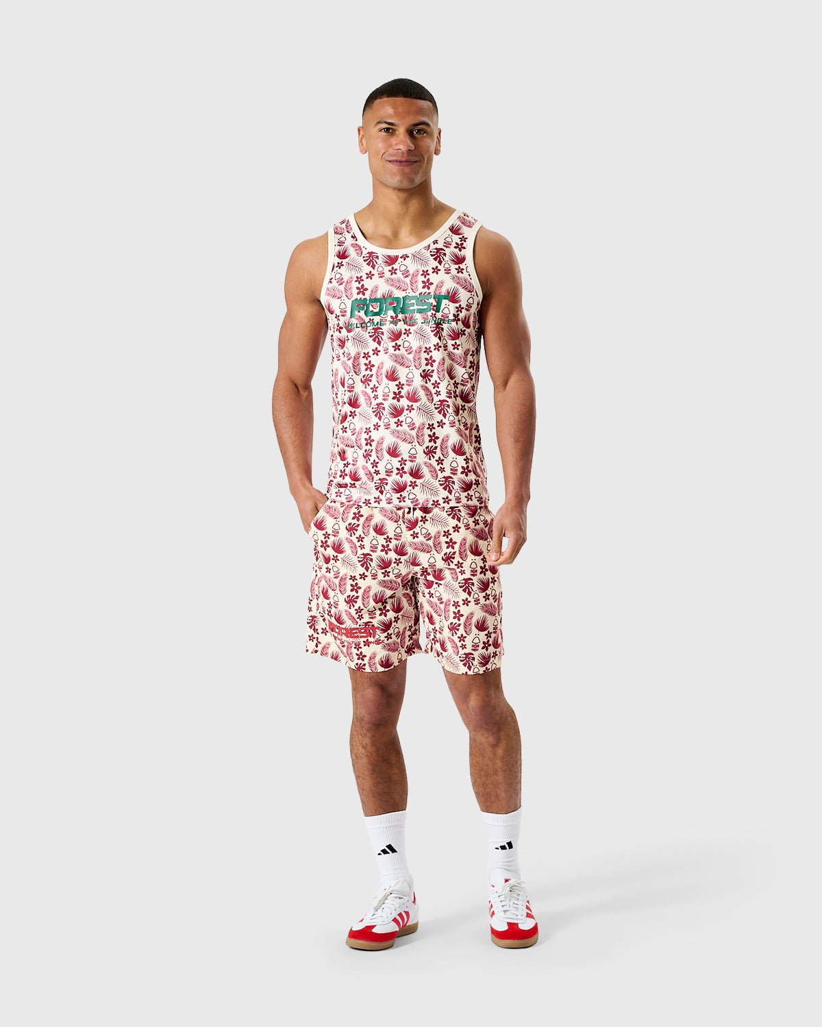 NFFC Jungle All Over Print Swim Shorts - Nottingham Forest FC