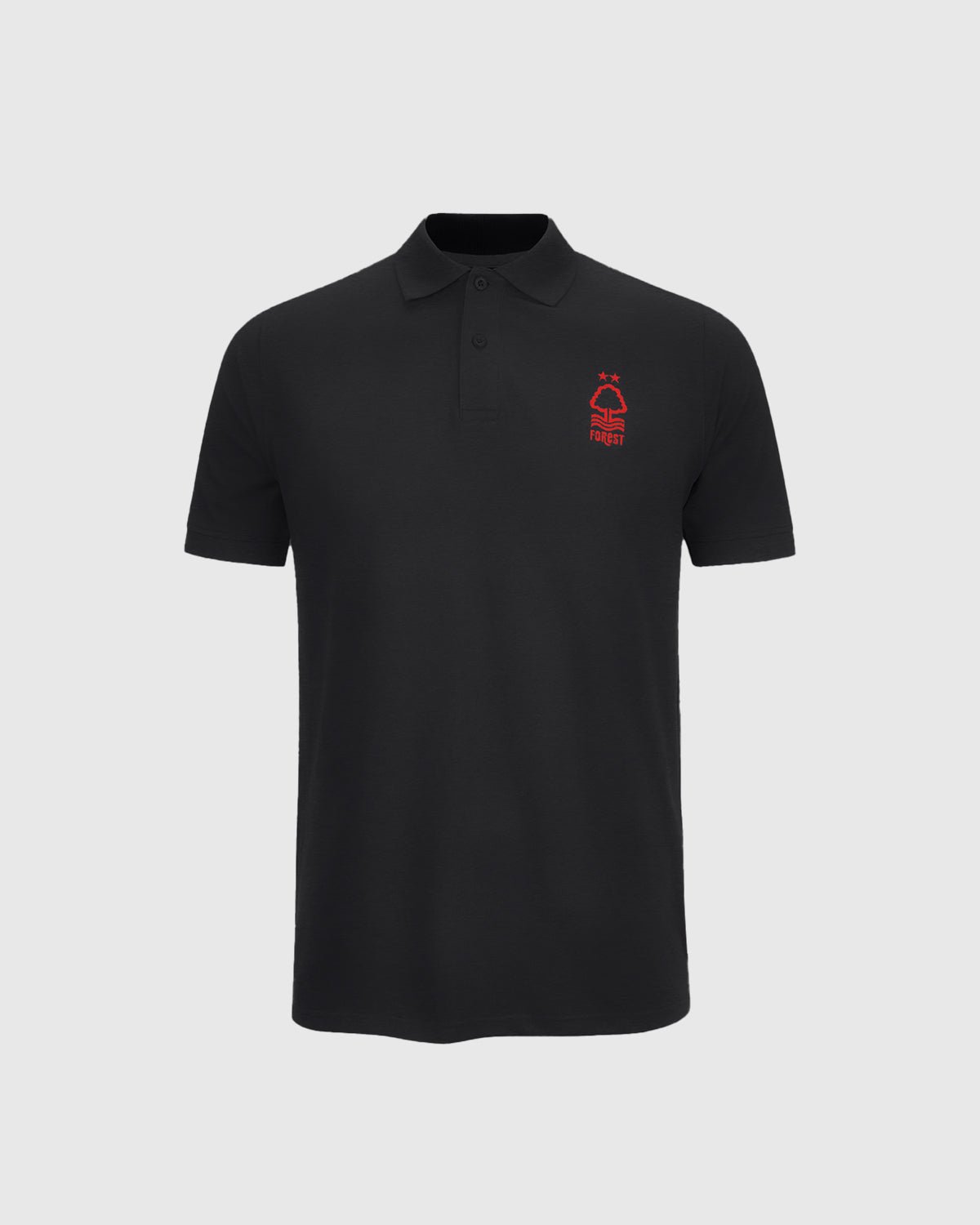 NFFC Junior Black Essential Crest Polo - Nottingham Forest FC