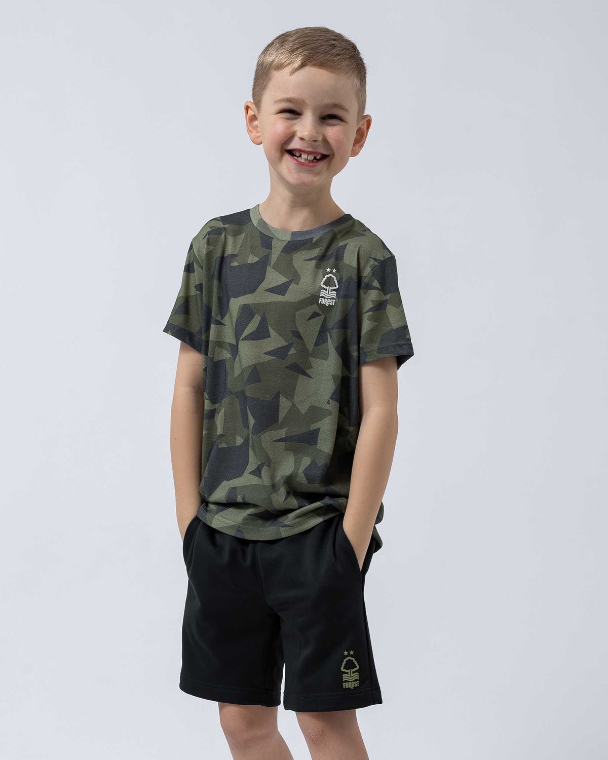 NFFC Junior Camo All Over Print T-Shirt - Nottingham Forest FC