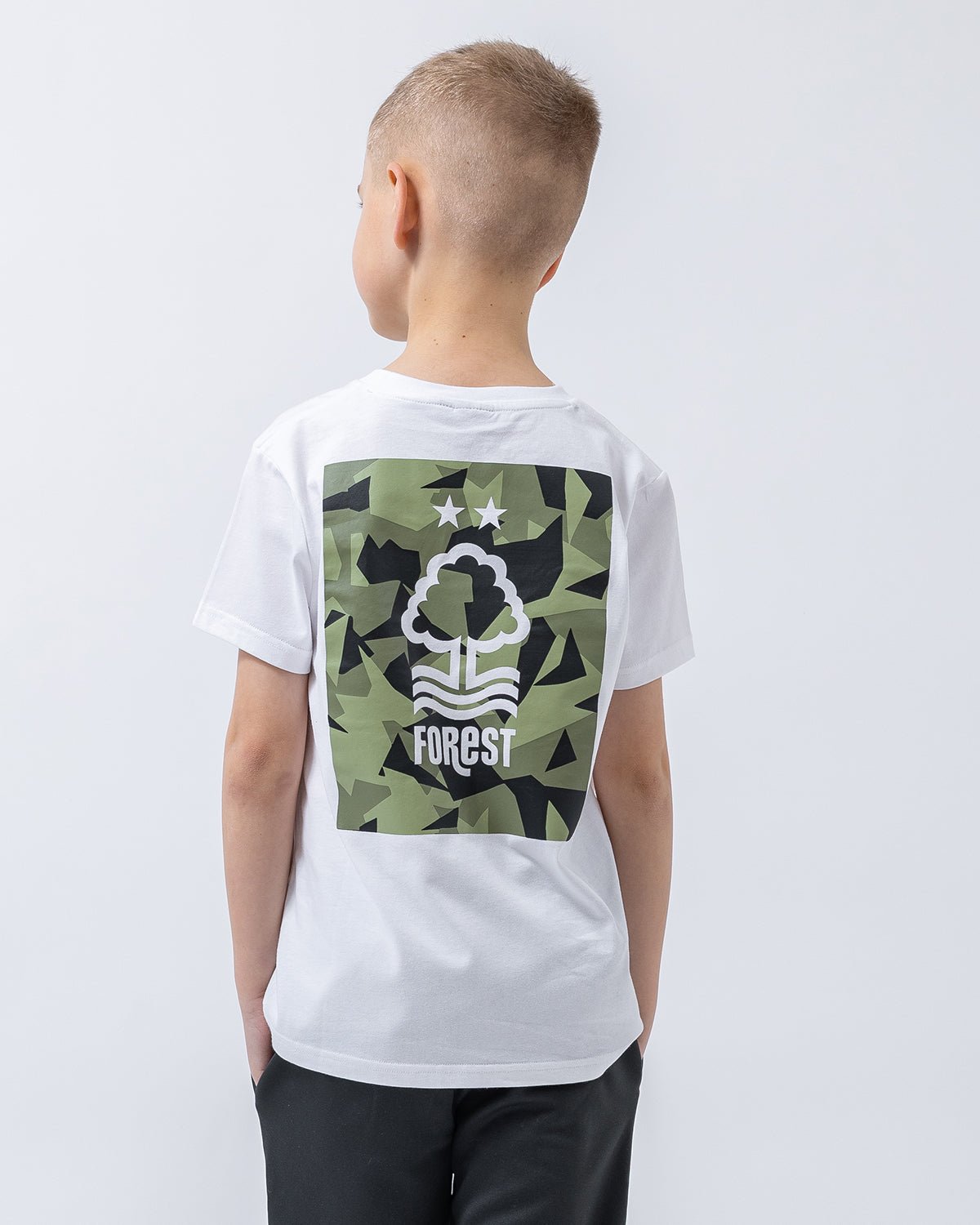 NFFC Junior Camo Back Print T-Shirt - Nottingham Forest FC
