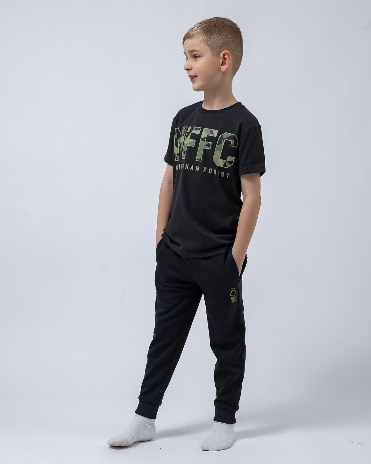 NFFC Junior Camo Font T-Shirt - Nottingham Forest FC
