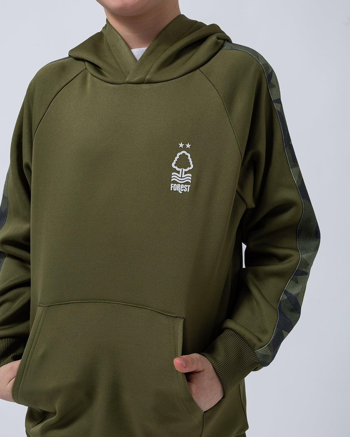 NFFC Junior Camo Panel Hoodie - Nottingham Forest FC