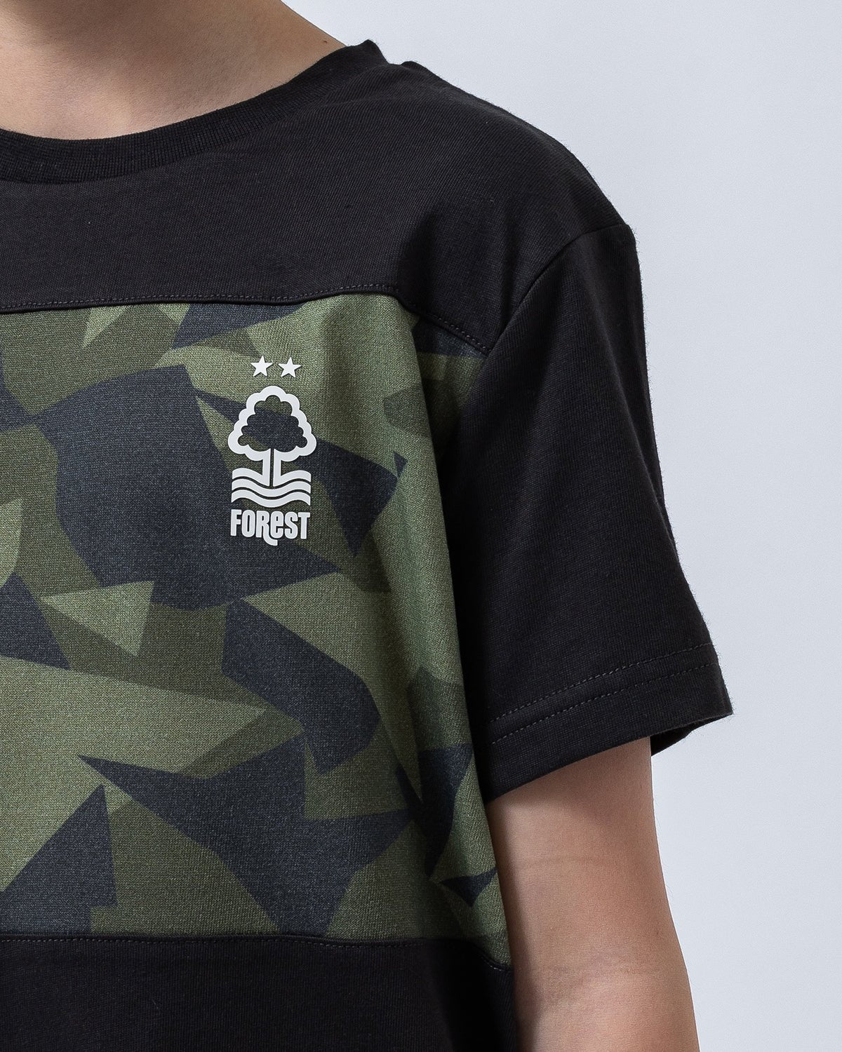 NFFC Junior Camo Panel Print T-Shirt - Nottingham Forest FC
