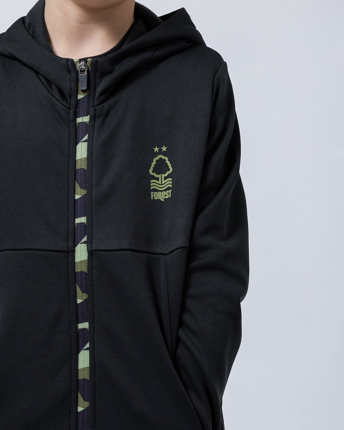 NFFC Junior Camo Zip Hoodie - Nottingham Forest FC