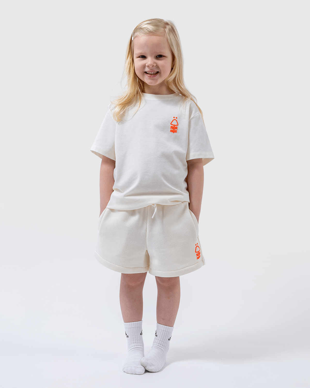 NFFC Junior Cream Puff Print Shorts - Nottingham Forest FC