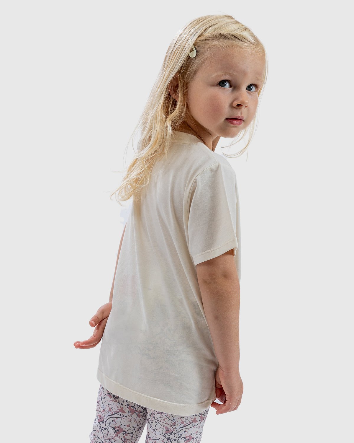NFFC Junior Cream Sequin Crest T-Shirt - Nottingham Forest FC