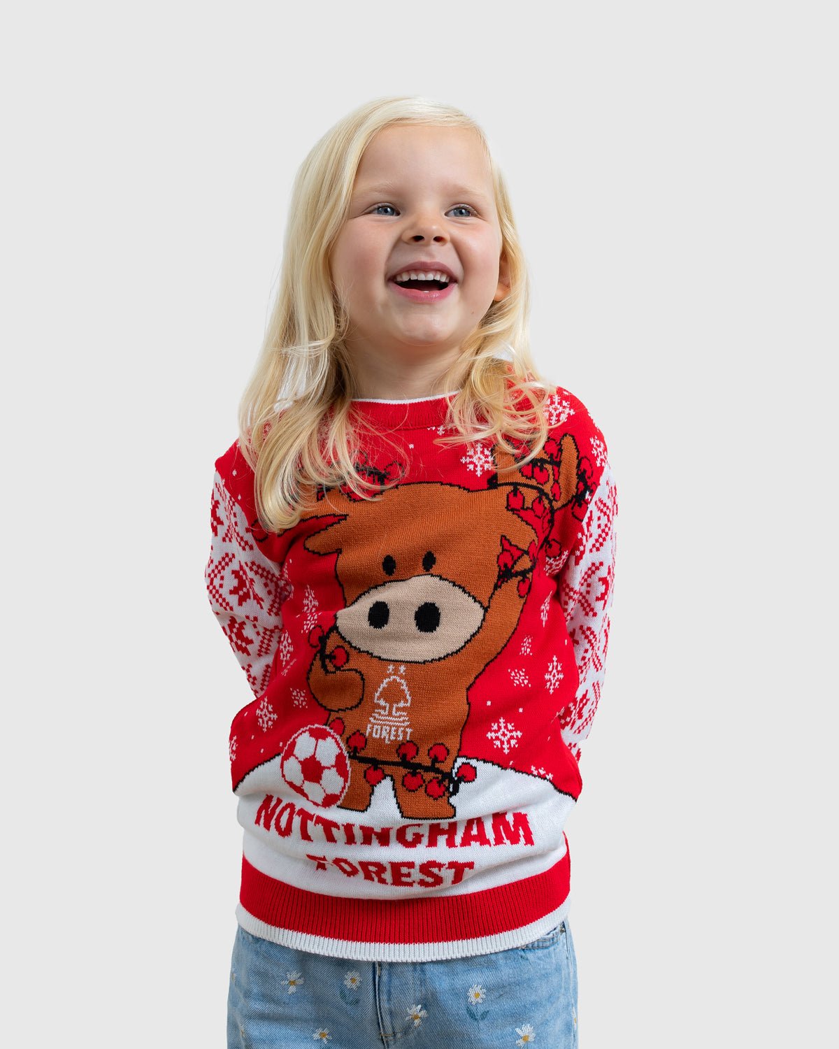 NFFC Junior Dasher Christmas Jumper - Nottingham Forest FC