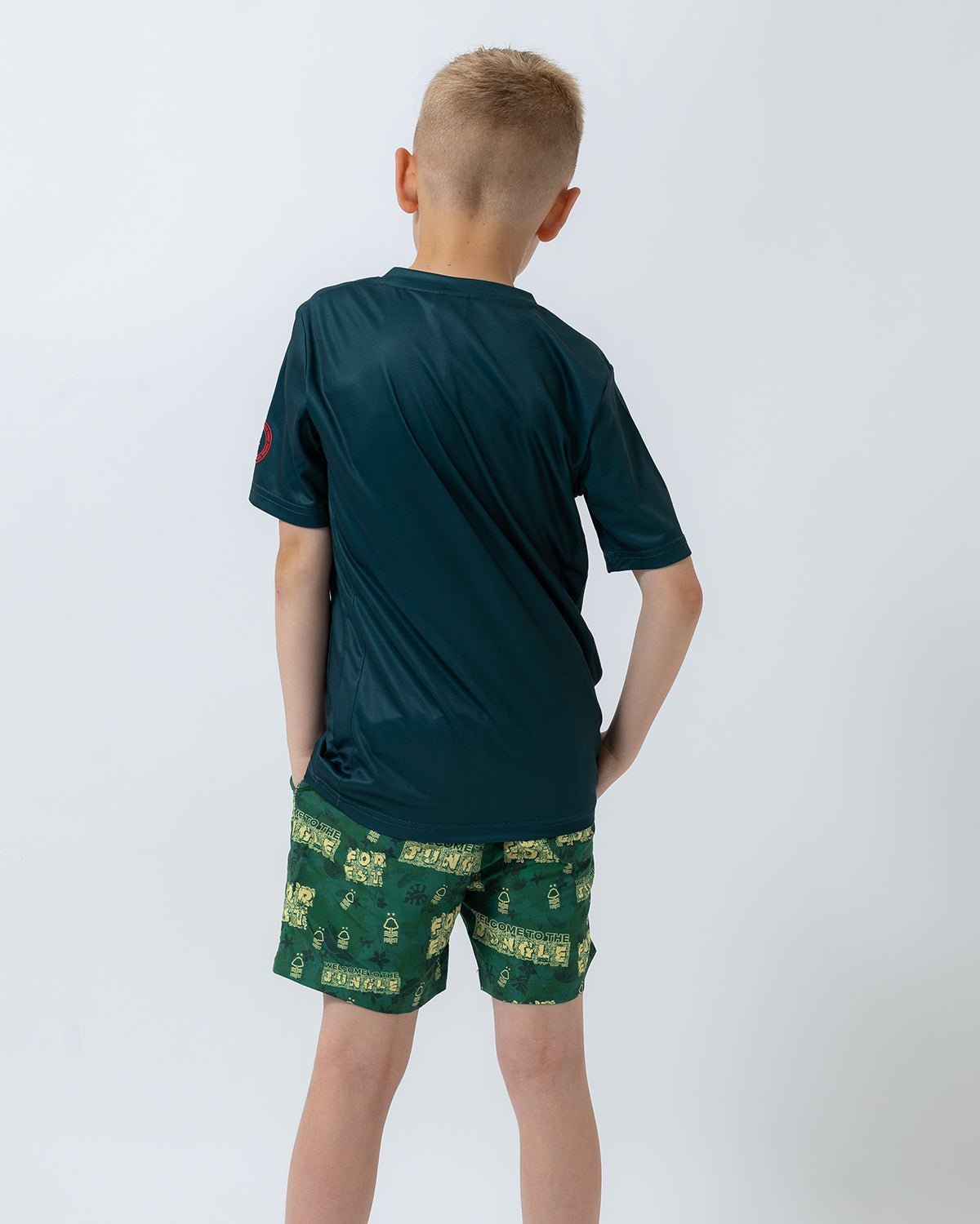 NFFC Junior Green Jungle Swim Shorts - Nottingham Forest FC