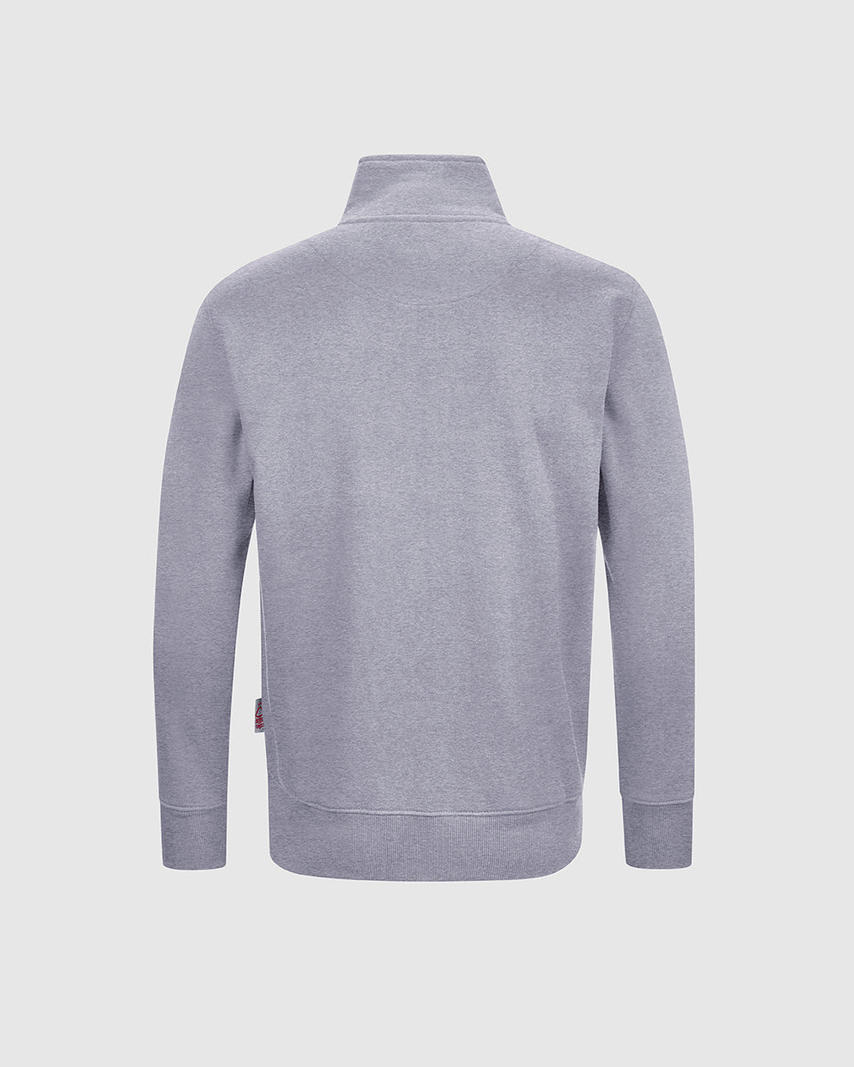 NFFC Junior Grey Essential Crest 1/4 Zip Top - Nottingham Forest FC