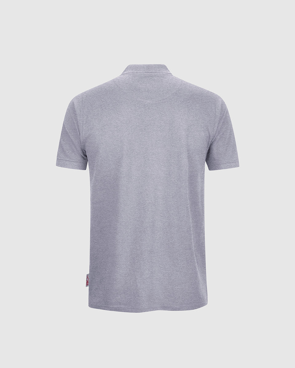 NFFC Junior Grey Essential Crest Polo - Nottingham Forest FC