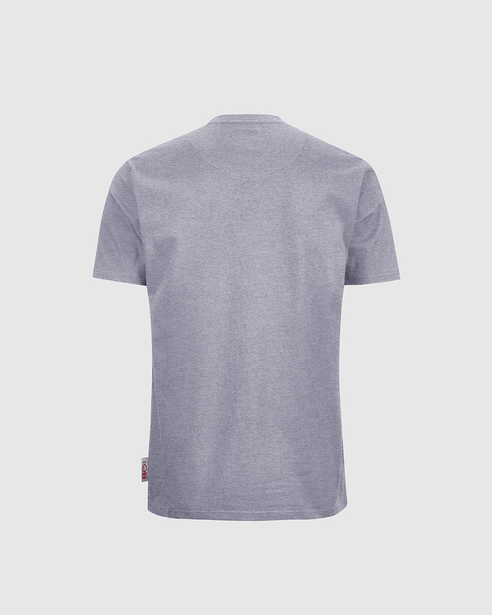 NFFC Junior Grey Essential Crest T-Shirt - Nottingham Forest FC