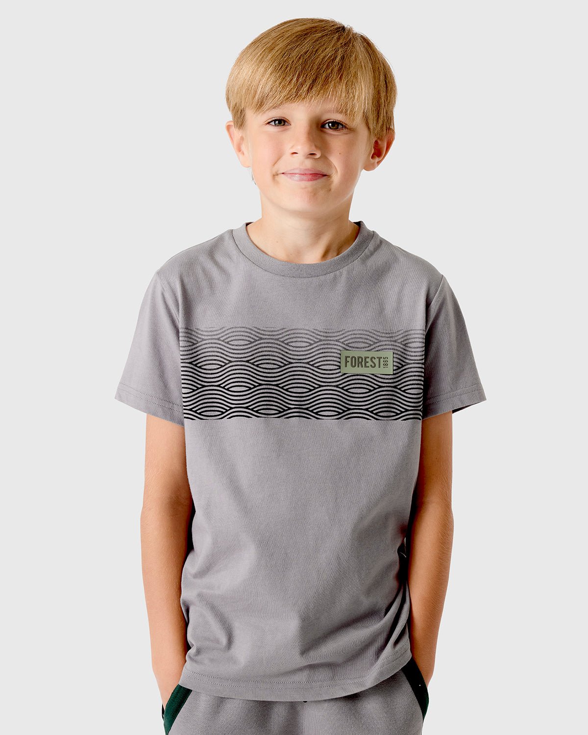 NFFC Junior Grey Trent Print T-Shirt - Nottingham Forest FC