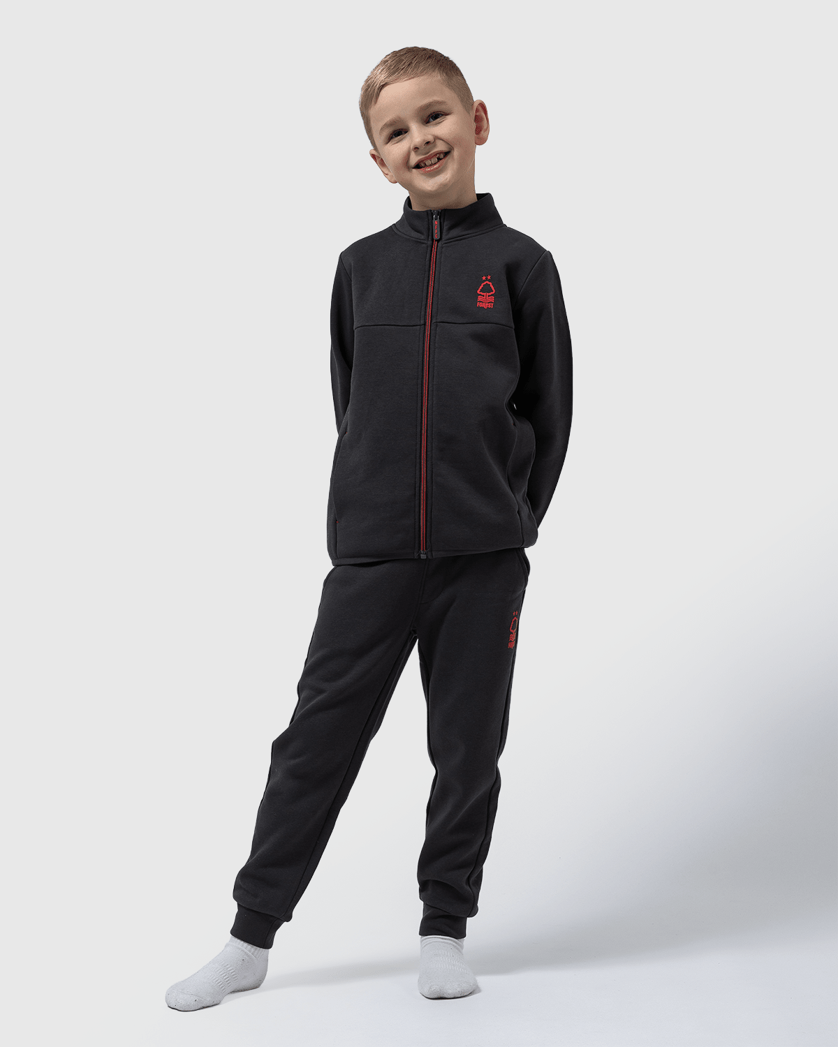 NFFC Junior Honeycomb Charcoal Joggers - Nottingham Forest FC