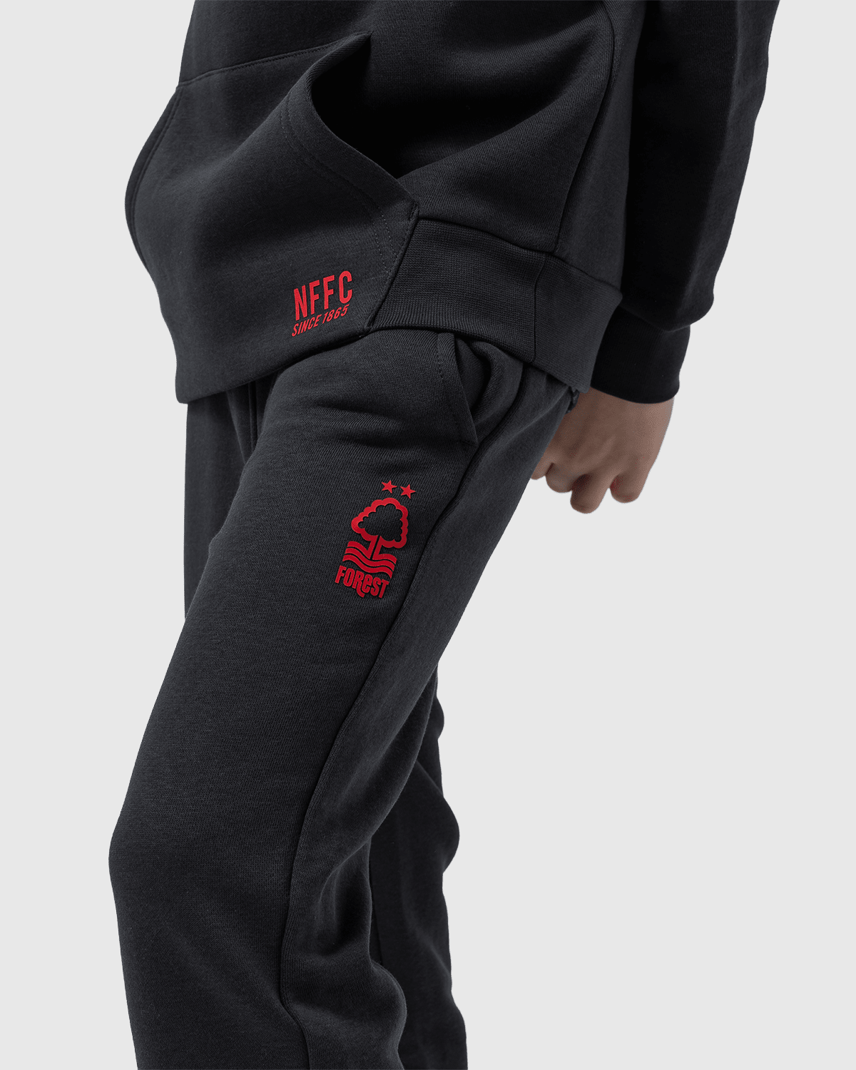 NFFC Junior Honeycomb Charcoal Joggers - Nottingham Forest FC